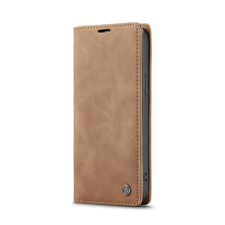 For iPhone 14 Pro CaseMe-013 Multifunctional Retro Frosted Leather Phone Case(Brown) - iPhone 14 Pro Cases by CaseMe | Online Shopping South Africa | PMC Jewellery | Buy Now Pay Later Mobicred