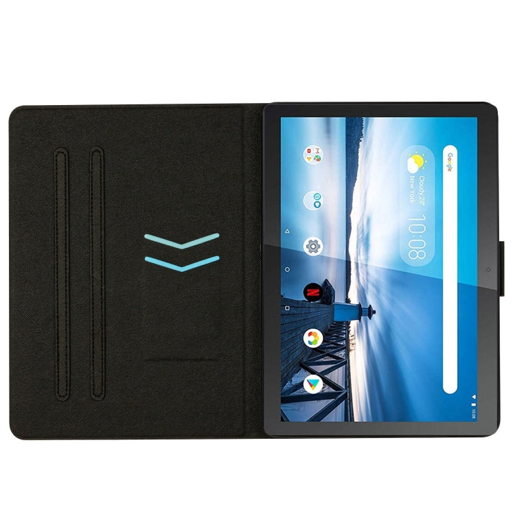 For Lenovo Tab M10 X605F X505 Stitching Solid Color Smart Leather Tablet Case(Orange) - Lenovo by PMC TechLife | Online Shopping South Africa | PMC TechLife | Buy Now Pay Later Mobicred