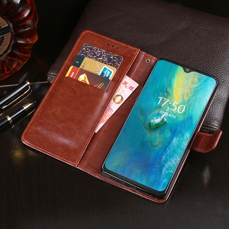 For Cubot P30 idewei Crazy Horse Texture Horizontal Flip Leather Case with Holder & Card Slots & Wallet(Sky Blue) - More Brand by idewei | Online Shopping South Africa | PMC Jewellery | Buy Now Pay Later Mobicred