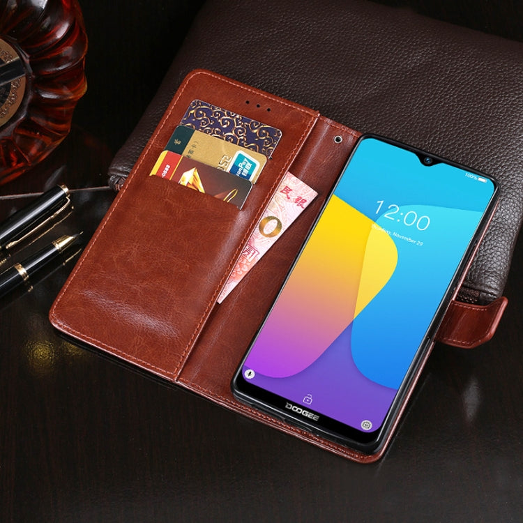 For Doogee X90 idewei Crazy Horse Texture Horizontal Flip Leather Case with Holder & Card Slots & Wallet(Red) - More Brand by idewei | Online Shopping South Africa | PMC TechLife | Buy Now Pay Later Mobicred