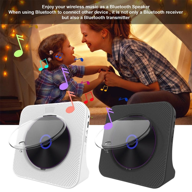 Kecag KC-806 2A Retro Bluetooth Music Disc Album CD Player, Specification:Rechargeable Version(White) - free shipping - PMC Jewellery - Order now!