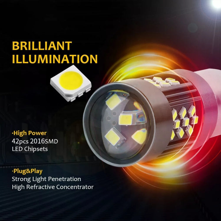 1 Pair 7440 12V 7W Continuous Car LED Fog Light(White Light) - Fog / Driving Lights by PMC Jewellery | Online Shopping South Africa | PMC Jewellery | Buy Now Pay Later Mobicred