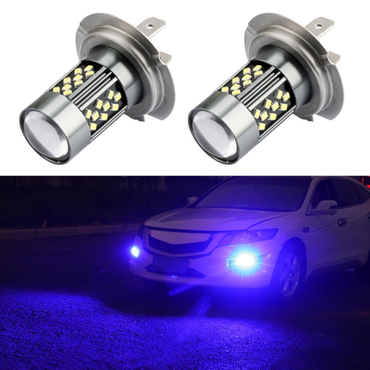 1 Pair H7 12V 7W Continuous Car LED Fog Light(Blue Light) - Fog / Driving Lights by PMC TechLife | Online Shopping South Africa | PMC TechLife | Buy Now Pay Later Mobicred