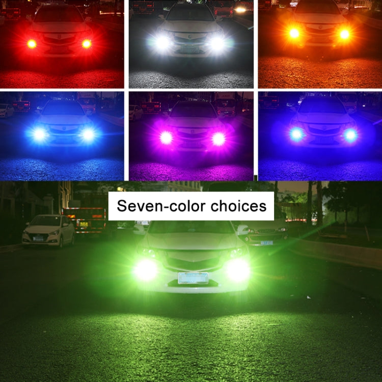 1 Pair 1157 12V 7W Strobe Car LED Fog Light(Orange Light) - Fog / Driving Lights by PMC TechLife | Online Shopping South Africa | PMC TechLife | Buy Now Pay Later Mobicred