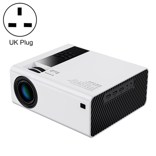 Y6 190ANSI 1024x600P LED Projector Support Screen Mirroring, UK Plug(White) - LED Projector by PMC Jewellery | Online Shopping South Africa | PMC Jewellery | Buy Now Pay Later Mobicred