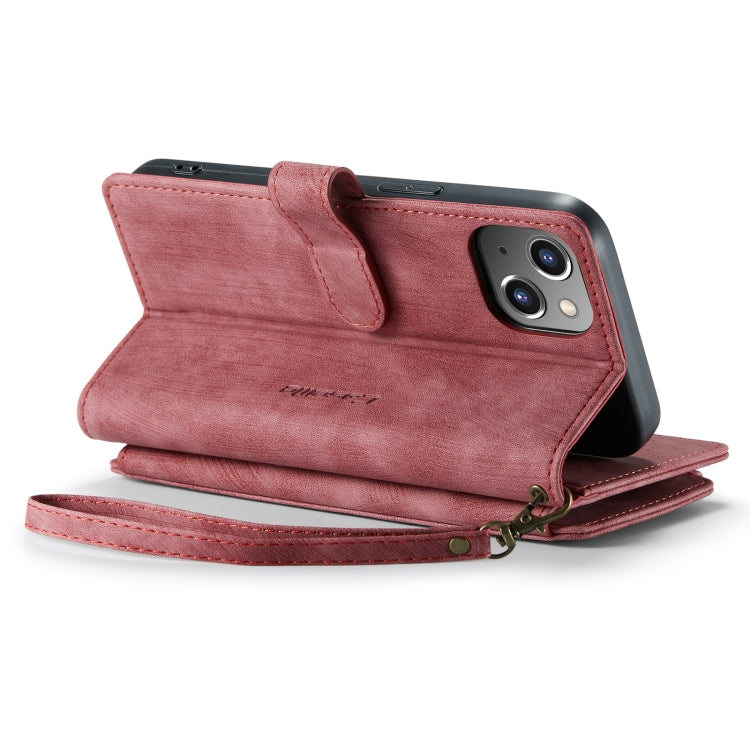 For iPhone 14 CaseMe C30 Multifunctional Phone Leather Case (Red) - iPhone 14 Cases by CaseMe | Online Shopping South Africa | PMC Jewellery | Buy Now Pay Later Mobicred