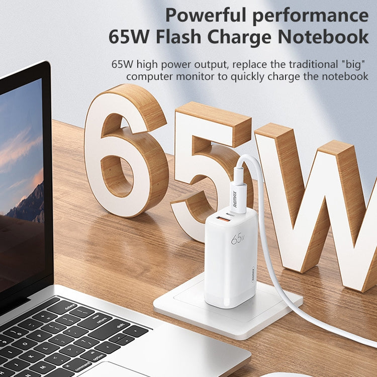 REMAX RP-U55 Territory Series 65W USB+Dual USB-C / Type-C Interface Fast Charger, Specification:EU Plug(White) - USB Charger by REMAX | Online Shopping South Africa | PMC Jewellery | Buy Now Pay Later Mobicred