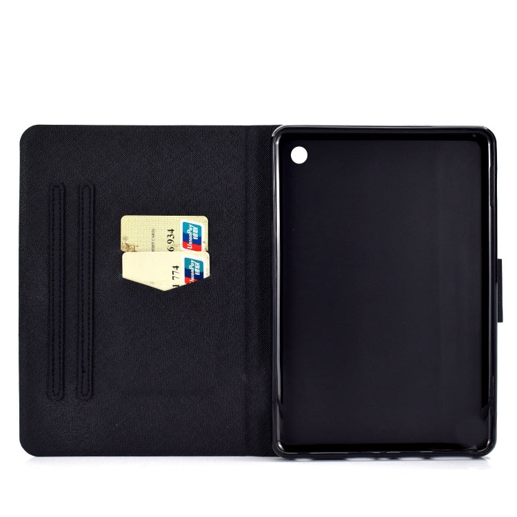 For Amazon Kindle Fire 7 2022 Electric Horizontal Flat Painted Leather Tablet Case(Love Quicksand) - Amazon by PMC TechLife | Online Shopping South Africa | PMC TechLife | Buy Now Pay Later Mobicred