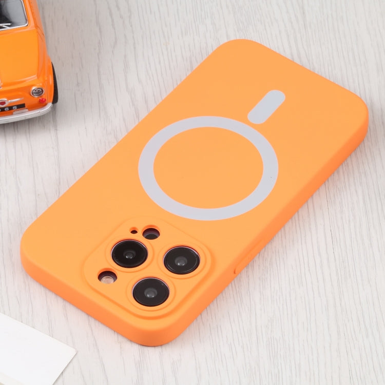 For iPhone 14 Pro Liquid Silicone Magsafe Phone Case (Yellow) - iPhone 14 Pro Cases by PMC TechLife | Online Shopping South Africa | PMC TechLife