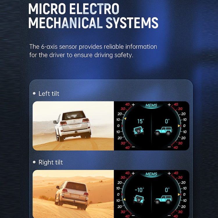 A700 Car 3.5 inch OBDII + MEMS + GPS Head-Up Display System - Head Up Display System by PMC TechLife | Online Shopping South Africa | PMC TechLife | Buy Now Pay Later Mobicred