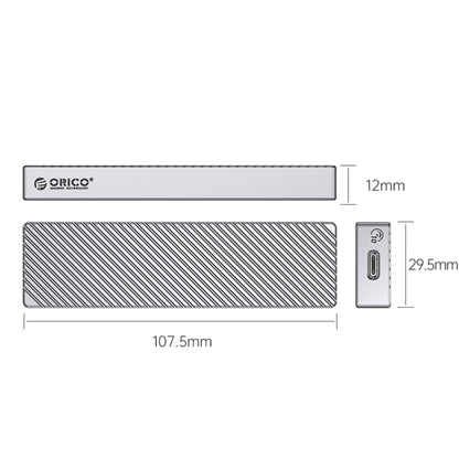 ORICO M211C3-SV M.2 NGFF SSD enclosure(Silver) - HDD Enclosure by ORICO | Online Shopping South Africa | PMC Jewellery | Buy Now Pay Later Mobicred