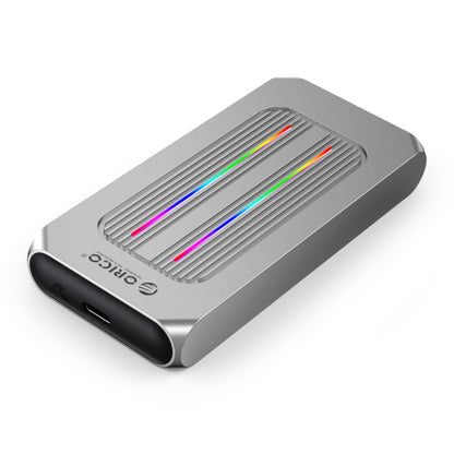 ORICO M2R1-G2-SV 10Gbps M.2 NVMe RGB SSD Enclosure(Silver) - HDD Enclosure by ORICO | Online Shopping South Africa | PMC Jewellery | Buy Now Pay Later Mobicred