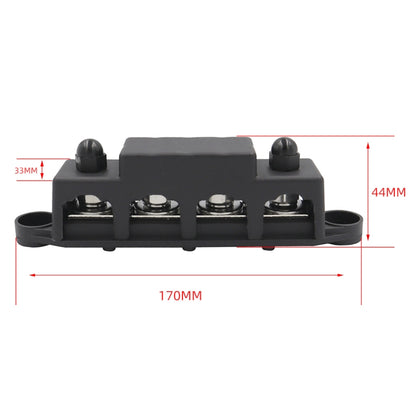 Black M8 Stud RV Ship High Current Power Distribution Terminal Block with Accessories - Fuse by PMC Jewellery | Online Shopping South Africa | PMC Jewellery | Buy Now Pay Later Mobicred