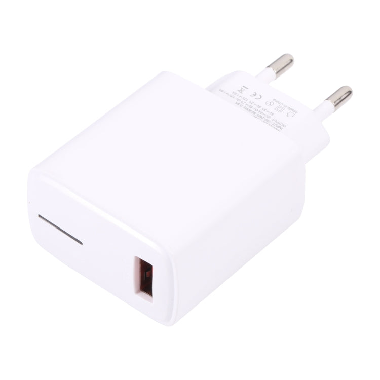 LZ-1130 QC 3.0 USB Charger, Plug Type:EU Plug(White) - USB Charger by PMC Jewellery | Online Shopping South Africa | PMC Jewellery | Buy Now Pay Later Mobicred