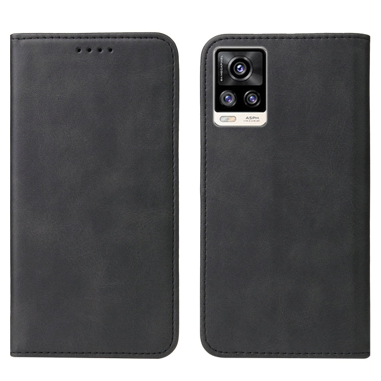 For vivo V20 2021 Magnetic Closure Leather Phone Case(Black) - vivo Cases by PMC Jewellery | Online Shopping South Africa | PMC Jewellery