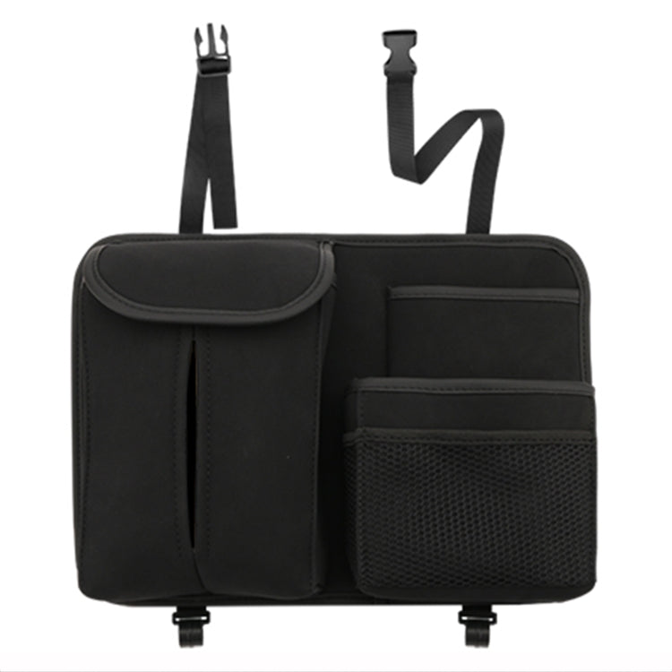 Car Seat Back Hanging Bag Sheepskin Leather Storage Bag With Hook(Black) - Seat Accessories by PMC TechLife | Online Shopping South Africa | PMC TechLife | Buy Now Pay Later Mobicred