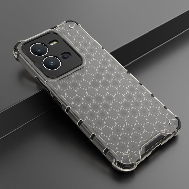 For vivo V25 5G / X80 Lite 5G Honeycomb Phone Case(Black) - vivo Cases by PMC Jewellery | Online Shopping South Africa | PMC Jewellery | Buy Now Pay Later Mobicred