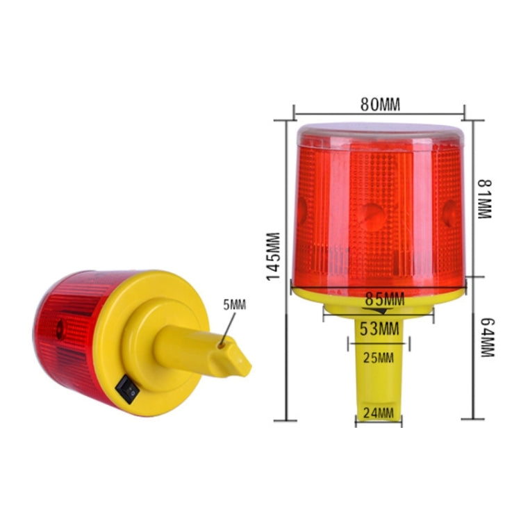 Night Solar Safety Warning Flash Light, Specification:03 Slim Sticks Tied or Inserted(Yellow) - Warning Lights by PMC TechLife | Online Shopping South Africa | PMC TechLife | Buy Now Pay Later Mobicred