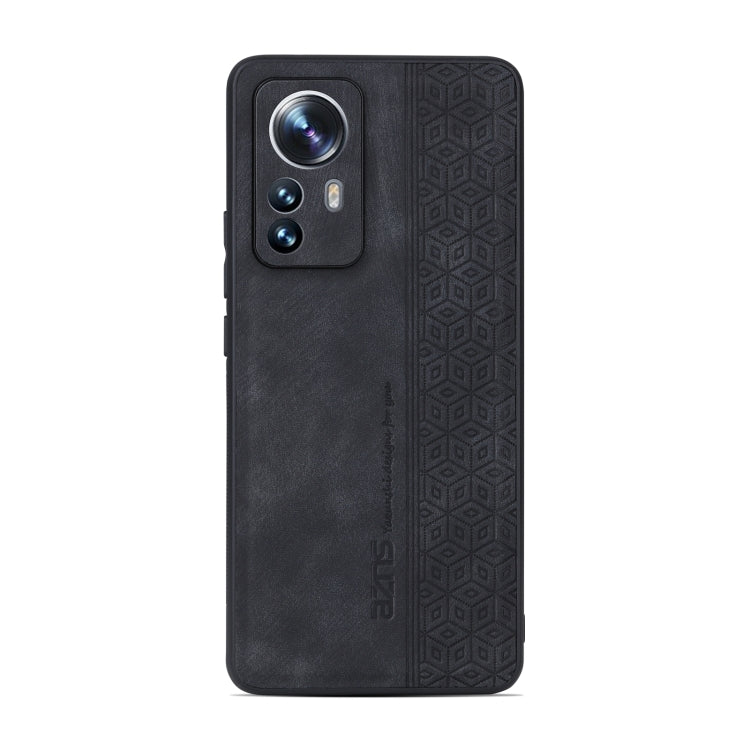 For Xiaomi 12 Pro / 12S Pro AZNS 3D Embossed Skin Feel Phone Case(Black) - Xiaomi Cases by AZNS | Online Shopping South Africa | PMC TechLife