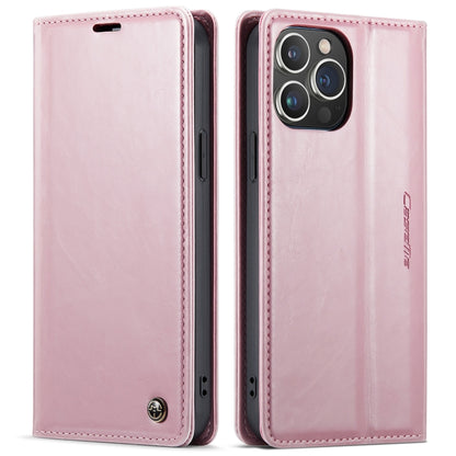 For iPhone 13 Pro CaseMe 003 Crazy Horse Texture Leather Phone Case(Rose Gold) - iPhone 13 Pro Cases by CaseMe | Online Shopping South Africa | PMC Jewellery | Buy Now Pay Later Mobicred