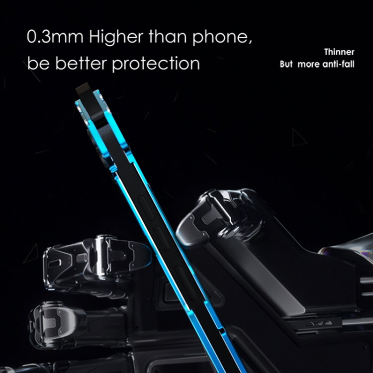 For iPhone 14 Pro R-JUST RJ17 Shockproof Armor Metal Phone Case(Blue) - iPhone 14 Pro Cases by R-JUST | Online Shopping South Africa | PMC TechLife | Buy Now Pay Later Mobicred