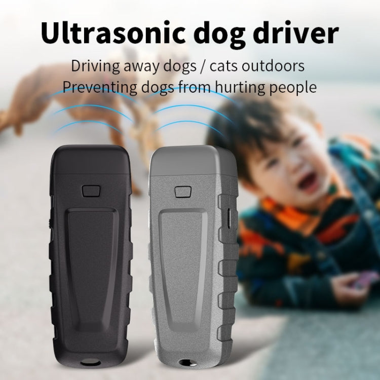 Rechargeable Ultrasonic Bark Stopper Automatic Identification of Sonic Dog Trainer(Grey) - Training Aids by PMC Jewellery | Online Shopping South Africa | PMC Jewellery | Buy Now Pay Later Mobicred