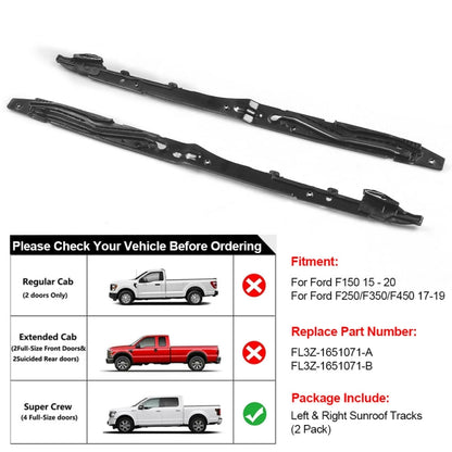 For Ford F-150 2015-2020 / F-250 2017-2019 Car Sunroof Track Assembly Repair Kit - Others by PMC Jewellery | Online Shopping South Africa | PMC Jewellery