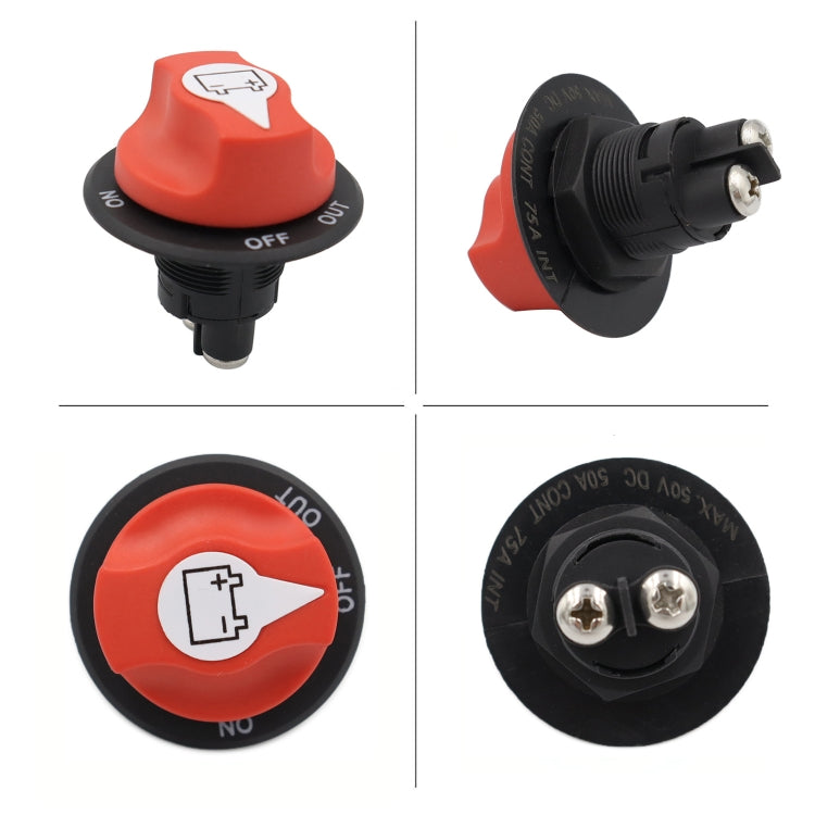 200A 6AWG Car Yacht Battery Selector Isolator Disconnect Rotary Switch Cut With Power Cord - Car Switches by PMC TechLife | Online Shopping South Africa | PMC TechLife | Buy Now Pay Later Mobicred