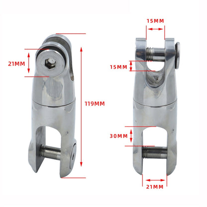 Two Stage10-12mm 316 Stainless Steel Marine Anchor Rotary Joint - Marine Accessories & Parts by PMC Jewellery | Online Shopping South Africa | PMC Jewellery | Buy Now Pay Later Mobicred