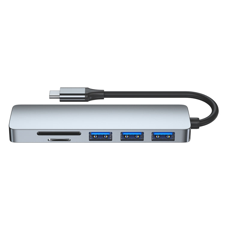 6-in-1 USB-C / Type-C to USB Docking Station HUB Adapter - free shipping - PMC Jewellery - Order now!