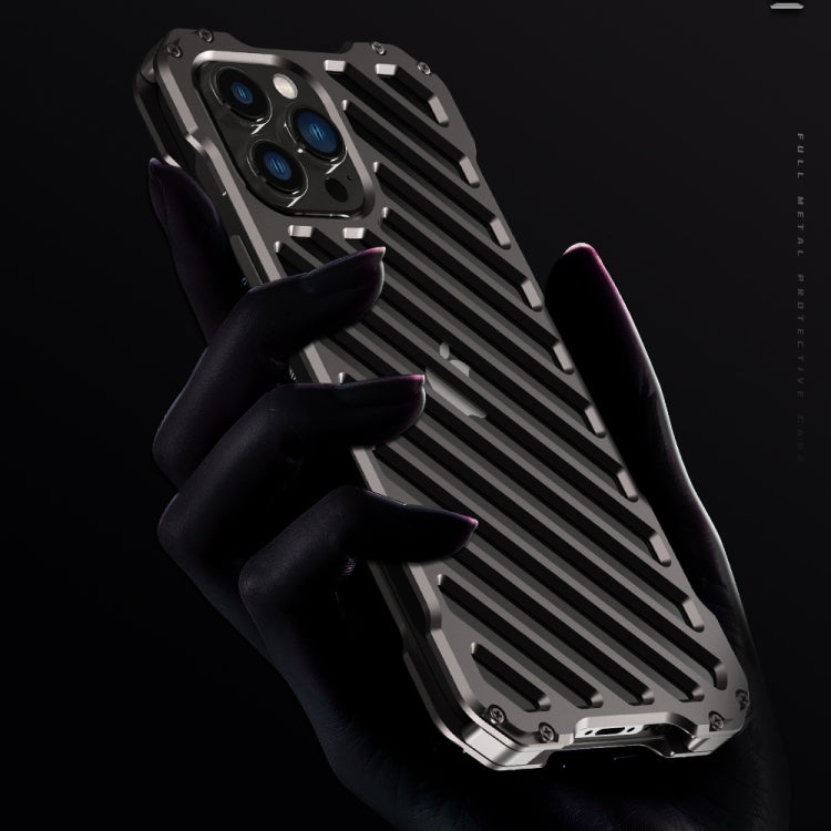For iPhone 14 Pro Max R-JUST Breathable Armor Phone Case(Silver Grey) - free shipping - PMC TechLife - Order now!