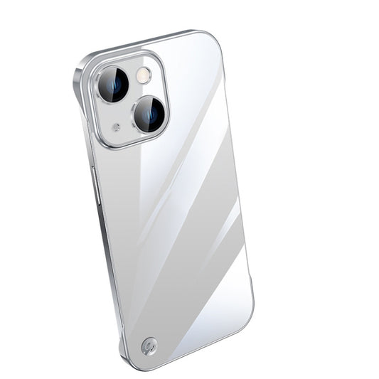 For iPhone 14 Plus Electroplating Frameless Clear PC Phone Case(Transparent) - iPhone 14 Plus Cases by PMC Jewellery | Online Shopping South Africa | PMC Jewellery | Buy Now Pay Later Mobicred