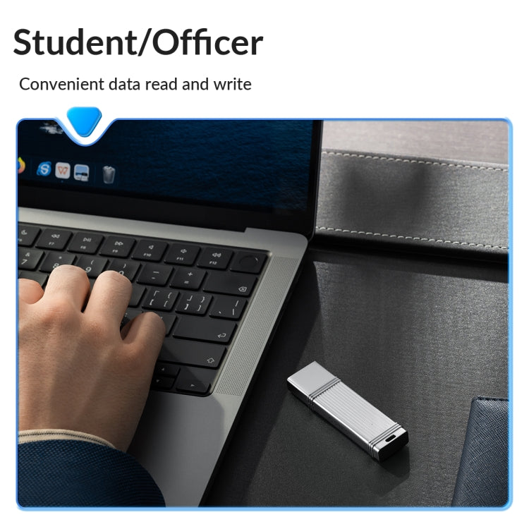 ORICO 128GB Type-C USB3.2 Gen1 USB Flash Drive, Read 260MB/s, Write 50MB/s (Silver) - free shipping - PMC Jewellery - Order now!