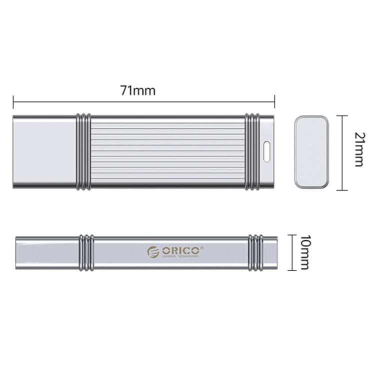 ORICO USB Flash Drive, Read: 100MB/s, Write: 50MB/s, Memory:32GB, Port:USB-A(Silver) - USB Flash Drives by ORICO | Online Shopping South Africa | PMC Jewellery | Buy Now Pay Later Mobicred