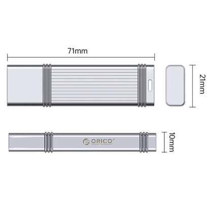 ORICO USB Flash Drive, Read: 100MB/s, Write: 50MB/s, Memory:64GB, Port:USB-A(Silver) - USB Flash Drives by ORICO | Online Shopping South Africa | PMC Jewellery | Buy Now Pay Later Mobicred