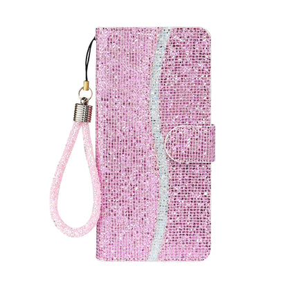 For Samsung Galaxy S23 Ultra 5G Glitter Powder Filp Leather Phone Case(Pink) - Galaxy S23 Ultra 5G Cases by PMC Jewellery | Online Shopping South Africa | PMC Jewellery