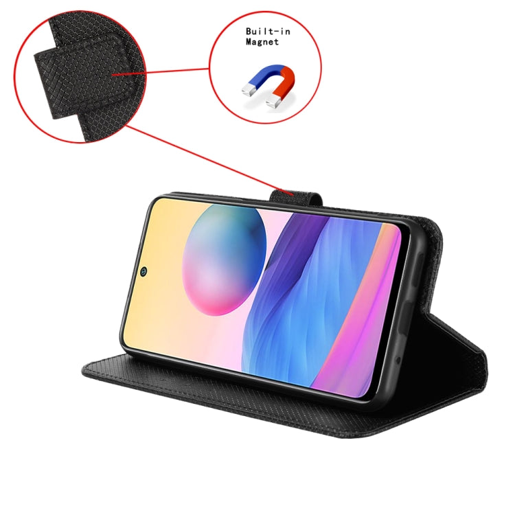 For Blackview OSCAL C80 Diamond Texture Leather Phone Case(Black) - More Brand by PMC TechLife | Online Shopping South Africa | PMC TechLife | Buy Now Pay Later Mobicred