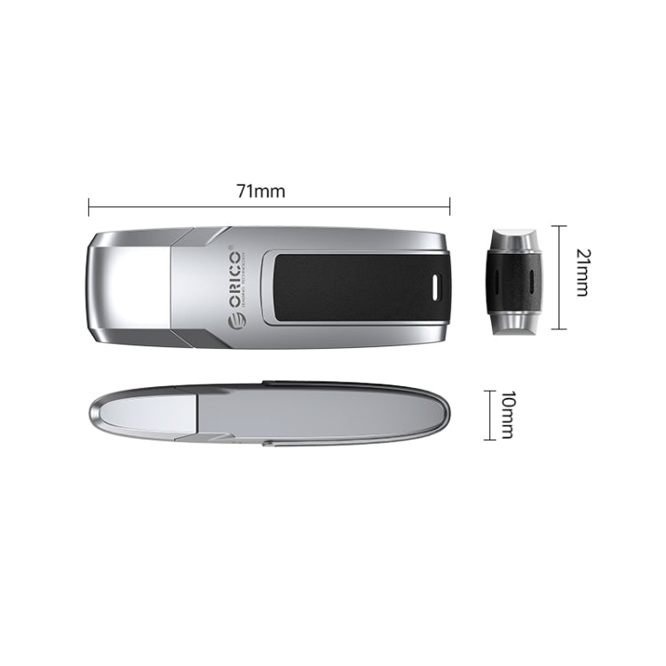 ORICO USB Flash Drive, Read: 100MB/s, Write: 50MB/s, Memory:256GB, Port:USB-A(Silver) - USB Flash Drives by ORICO | Online Shopping South Africa | PMC Jewellery | Buy Now Pay Later Mobicred