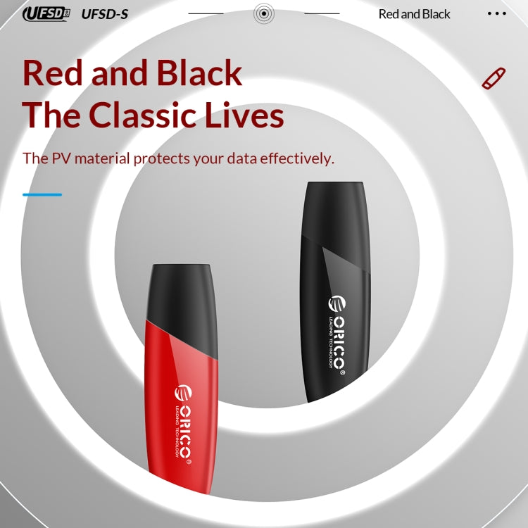 ORICO UFS Flash Drive, Read: 450MB/s, Write: 350MB/s, Memory:256GB, Port:USB-A(Black) - USB Flash Drives by ORICO | Online Shopping South Africa | PMC Jewellery | Buy Now Pay Later Mobicred