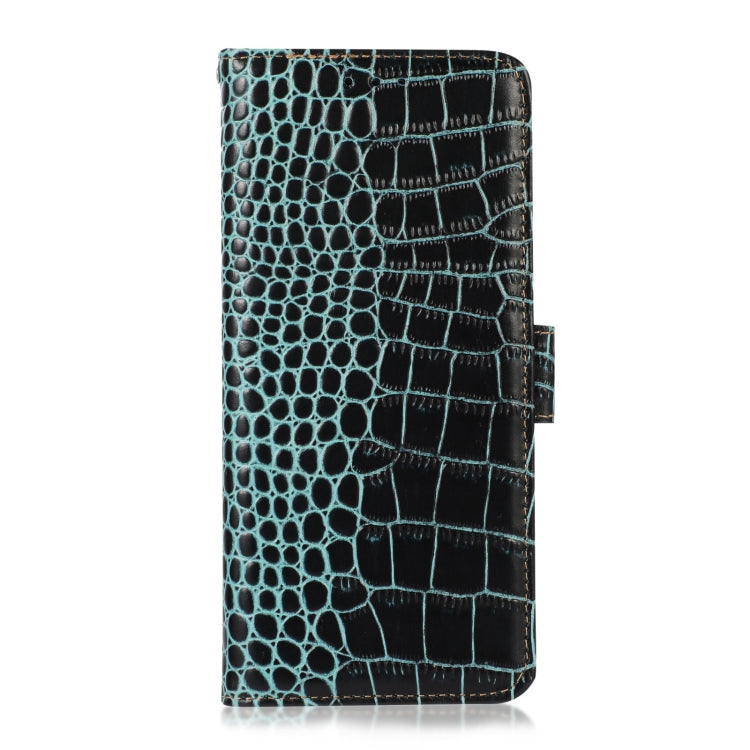 For Honor X20 SE Crocodile Top Layer Cowhide Leather Phone Case(Green) - Honor Cases by PMC TechLife | Online Shopping South Africa | PMC TechLife | Buy Now Pay Later Mobicred