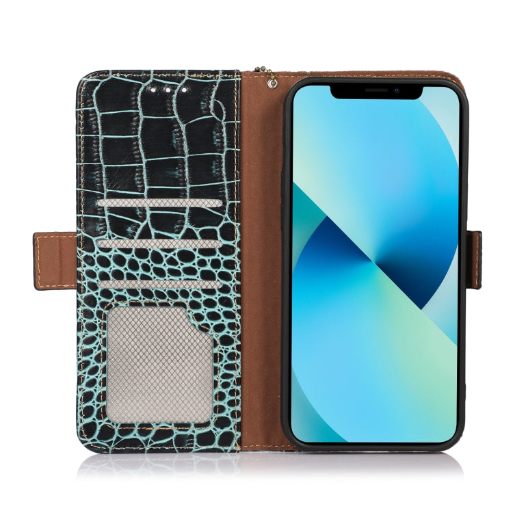 For Honor X20 SE Crocodile Top Layer Cowhide Leather Phone Case(Green) - Honor Cases by PMC TechLife | Online Shopping South Africa | PMC TechLife | Buy Now Pay Later Mobicred