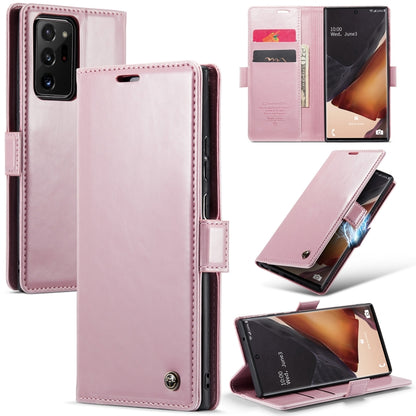 For Samsung Galaxy Note20 Ultra CaseMe 003 Crazy Horse Texture Leather Phone Case(Rose Gold) - Galaxy Phone Cases by CaseMe | Online Shopping South Africa | PMC Jewellery | Buy Now Pay Later Mobicred