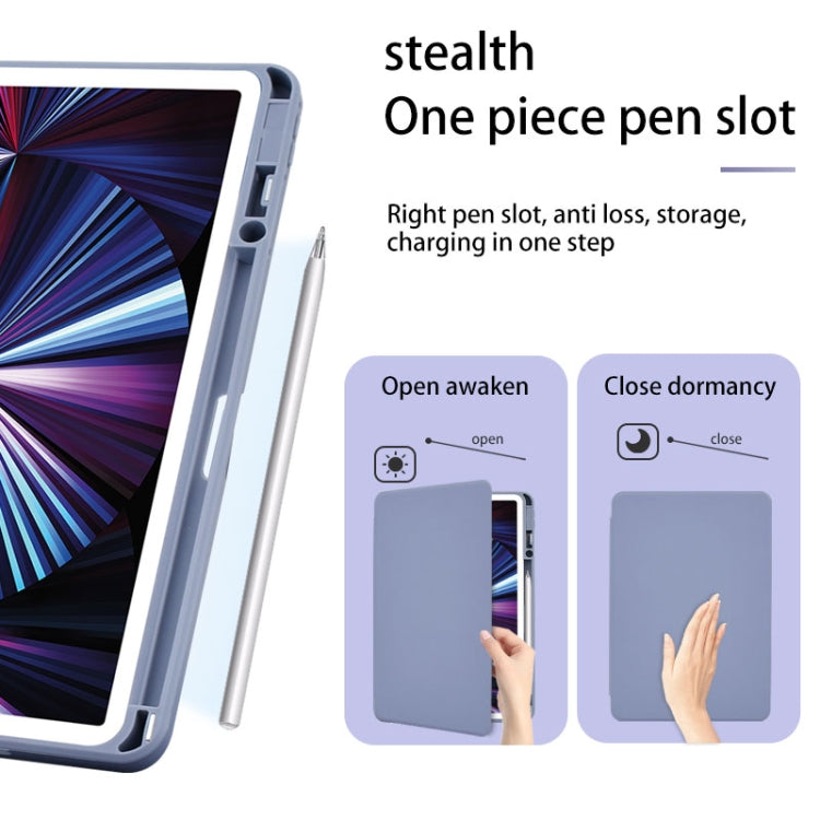 For Huawei MatePad 10.4 Acrylic 360 Degree Rotation Holder Tablet Leather Case(Black) - Huawei by PMC TechLife | Online Shopping South Africa | PMC TechLife | Buy Now Pay Later Mobicred