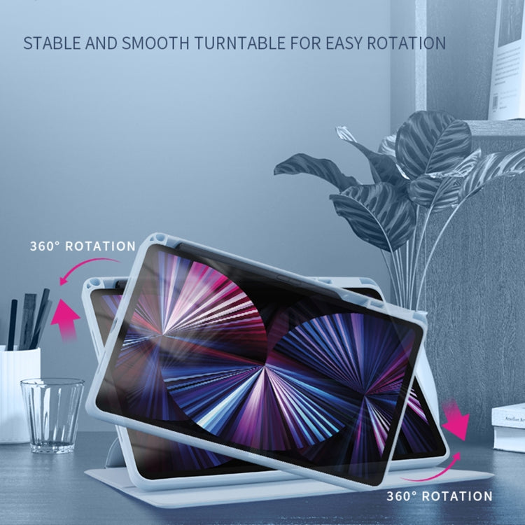 For Honor Tablet V7 Pro Acrylic 360 Degree Rotation Holder Tablet Leather Case(White Ice) - Honor by PMC TechLife | Online Shopping South Africa | PMC TechLife | Buy Now Pay Later Mobicred