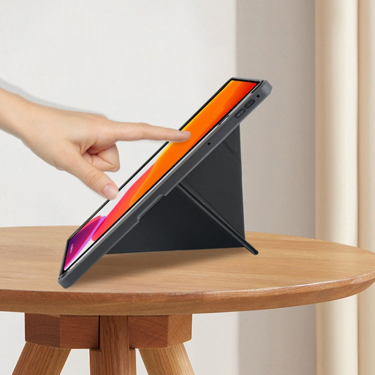 For OPPO Pad 11 2022 Acrylic 2 in 1 Y-fold Smart Leather Tablet Case(Black) - OPPO by PMC TechLife | Online Shopping South Africa | PMC TechLife | Buy Now Pay Later Mobicred