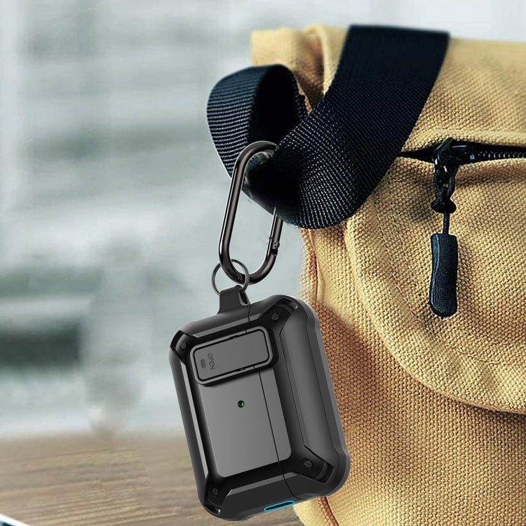 For AirPods Pro 2 Bumblebee Wireless Earphones Silicone Case with Switch & Lanyard Hole(Black Blue) - For AirPods Pro 2 by PMC Jewellery | Online Shopping South Africa | PMC Jewellery | Buy Now Pay Later Mobicred