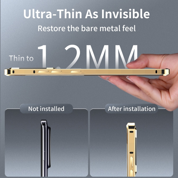 For Google Pixel 8a MagSafe Magnetic Frosted Metal Phone Case(Gold) - Google Cases by PMC TechLife | Online Shopping South Africa | PMC TechLife | Buy Now Pay Later Mobicred