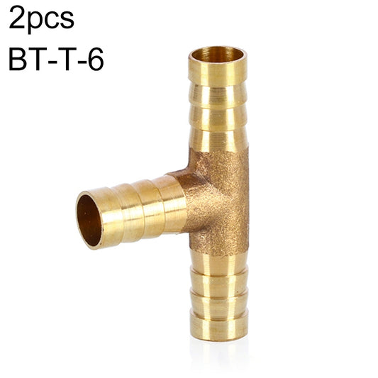 LAIZE 2pcs Pagoda T-type Three Way Pneumatic Components, Caliber:6mm - Interface Series by LAIZE | Online Shopping South Africa | PMC Jewellery | Buy Now Pay Later Mobicred