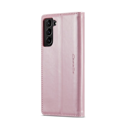 For Samsung Galaxy S21 5G CaseMe 003 Crazy Horse Texture Leather Phone Case(Rose Gold) - Galaxy S21 5G Cases by CaseMe | Online Shopping South Africa | PMC Jewellery | Buy Now Pay Later Mobicred