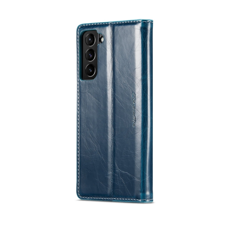 For Samsung Galaxy S22 5G CaseMe 003 Crazy Horse Texture Leather Phone Case(Blue) - Galaxy S22 5G Cases by CaseMe | Online Shopping South Africa | PMC Jewellery | Buy Now Pay Later Mobicred